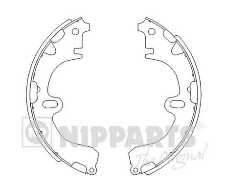 Комплект тормозных колодок NIPPARTS J3502001
