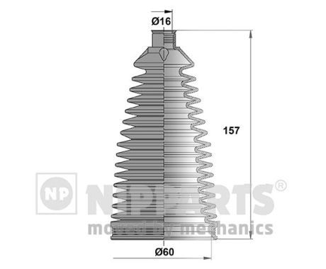 Комплект пыльника, рулевое управление NIPPARTS N2842045