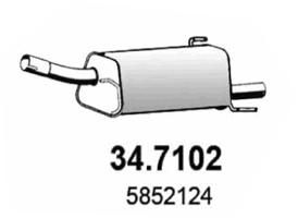 Глушитель выхлопных газов конечный ASSO 347102
