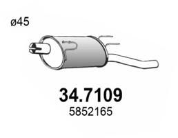 Глушитель выхлопных газов конечный ASSO 347109