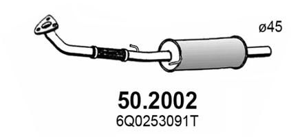 Предглушитель выхлопных газов ASSO 502002