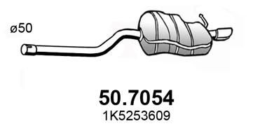 Глушитель выхлопных газов конечный ASSO 507054