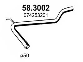 Труба выхлопного газа ASSO 583002