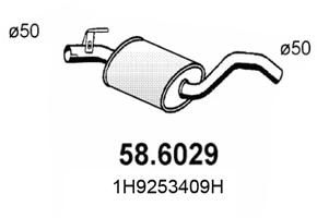 Средний глушитель выхлопных газов ASSO 586029