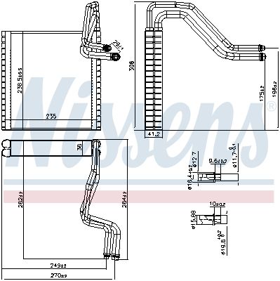 Испаритель, кондиционер NISSENS 92372