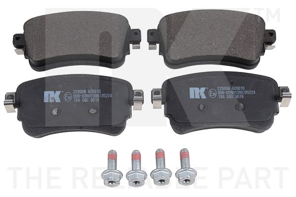 Комплект тормозных колодок, дисковый тормоз NK 229998