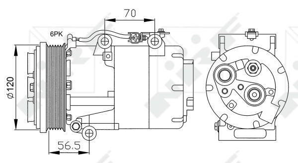 Компрессор, кондиционер NRF 32250