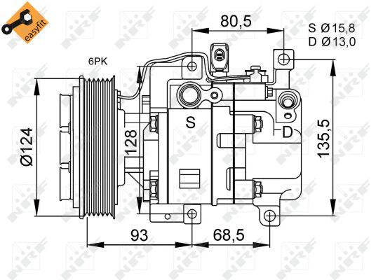 Компрессор, кондиционер NRF 32408