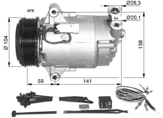 Компрессор, кондиционер NRF 32427