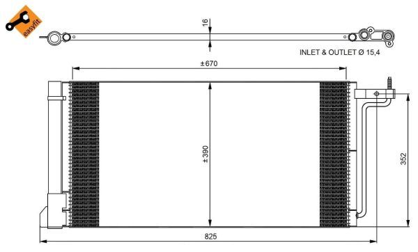 Конденсатор, кондиционер NRF 350051