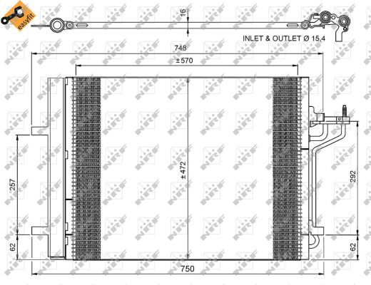 Конденсатор, кондиционер NRF 350052