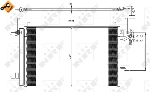 Конденсатор, кондиционер NRF 350064