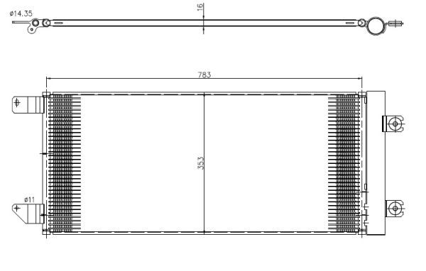 Конденсатор, кондиционер NRF 350452