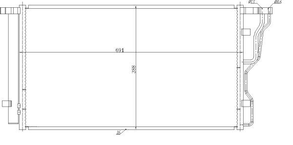 Конденсатор, кондиционер NRF 350486