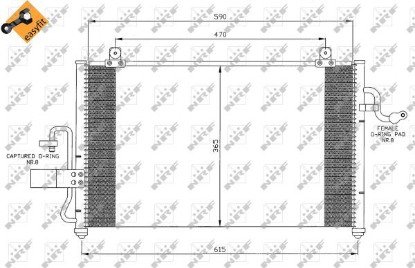 Конденсатор, кондиционер NRF 35425