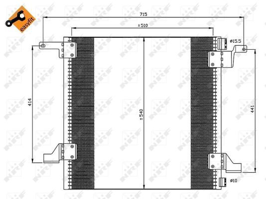 Конденсатор, кондиционер NRF 35526