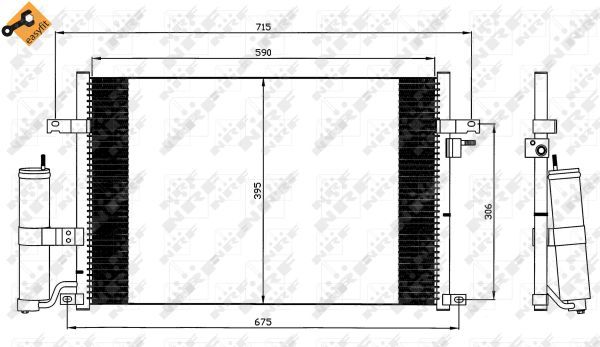 Конденсатор, кондиционер NRF 35573