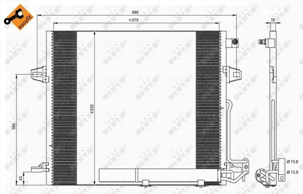 Конденсатор, кондиционер NRF 35618
