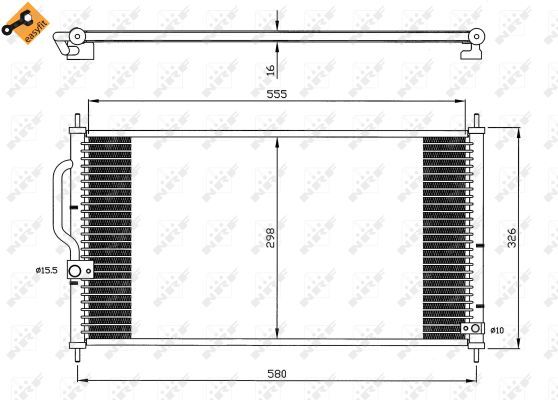 Конденсатор, кондиционер NRF 35627
