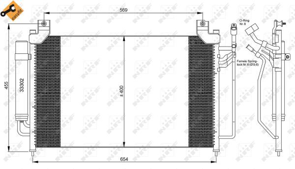 Конденсатор, кондиционер NRF 35881