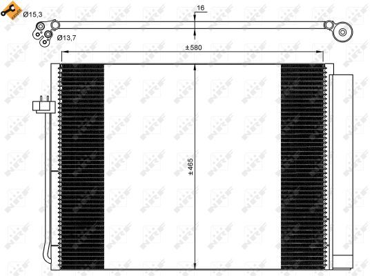 Конденсатор, кондиционер NRF 35906