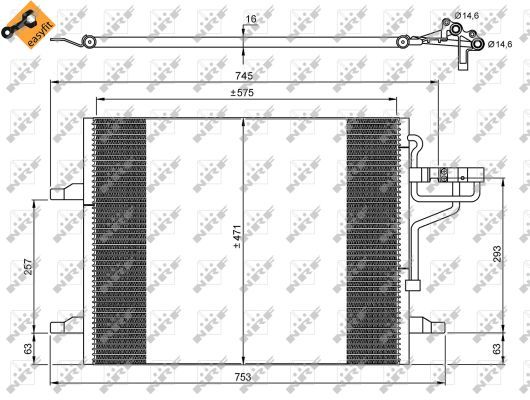 Конденсатор, кондиционер NRF 35936