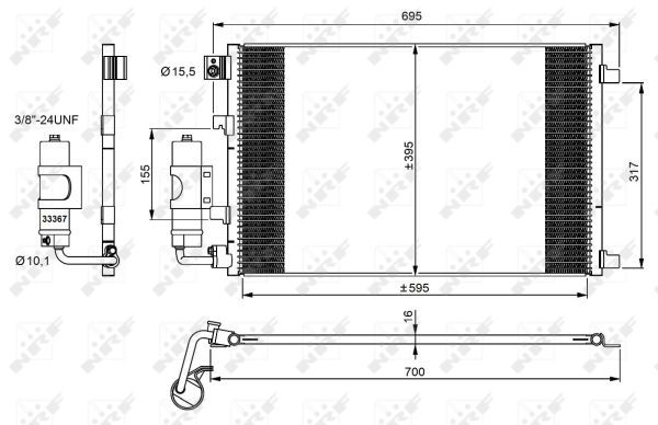 Конденсатор, кондиционер NRF 35973