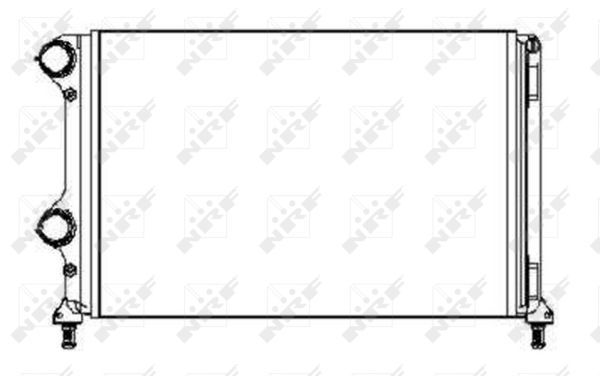 Радиатор, охлаждение двигателя NRF 53245A