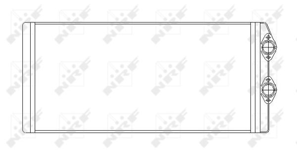 Теплообменник, отопление салона NRF 53545