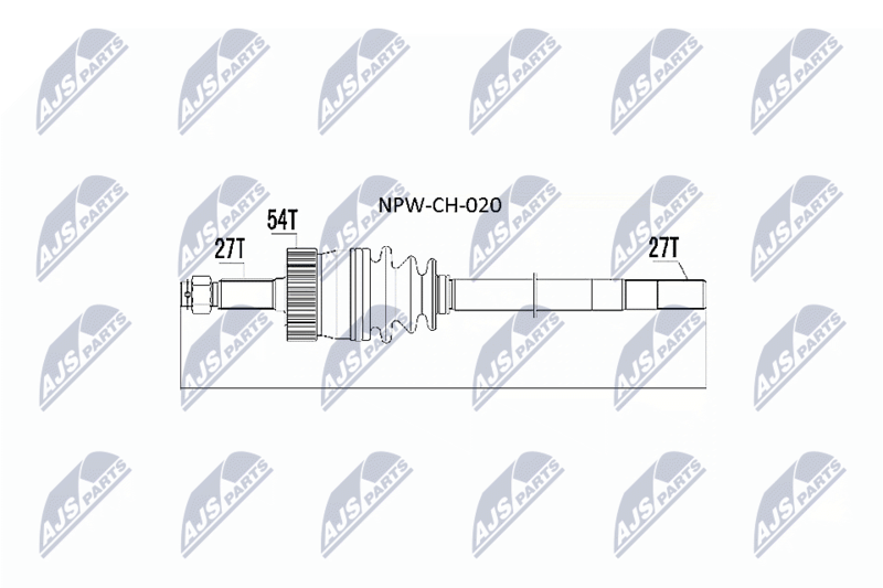 Приводной вал NTY NPWCH020
