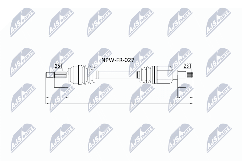 Приводной вал NTY NPWFR027