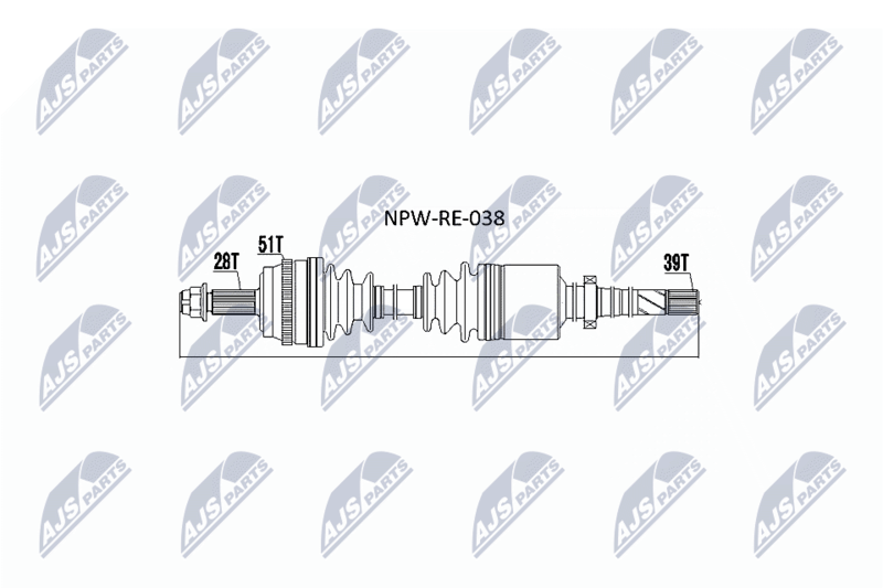 Приводной вал NTY NPWRE038