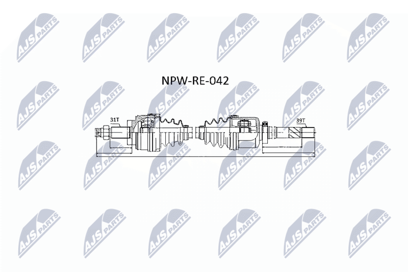 Приводной вал NTY NPWRE042