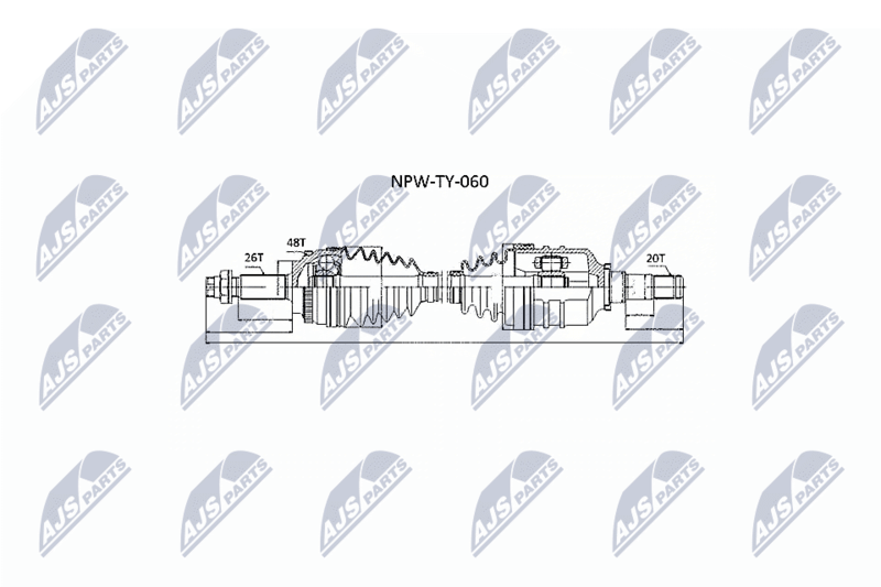 Приводной вал NTY NPWTY060