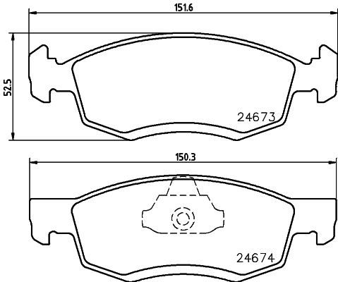 Комплект тормозных колодок, дисковый тормоз PAGID 8DB355013951