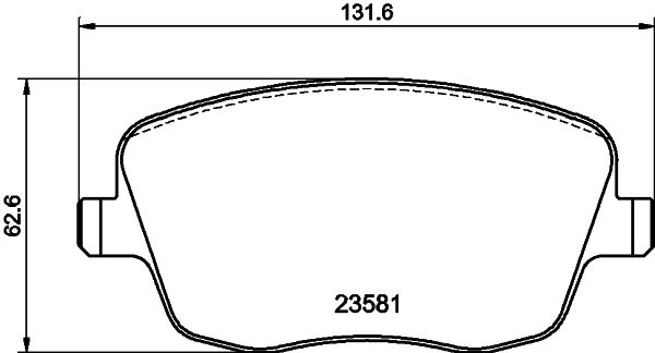 Комплект тормозных колодок, дисковый тормоз PAGID 8DB355018801