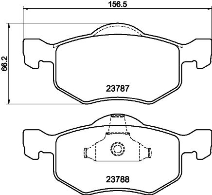 Комплект тормозных колодок, дисковый тормоз PAGID 8DB355027951