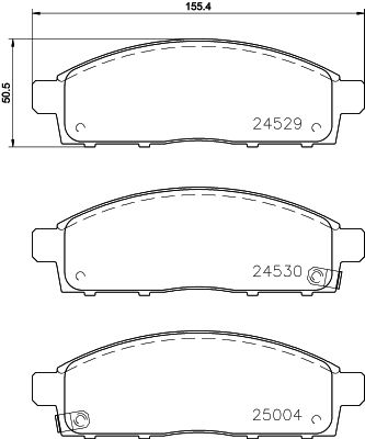 Комплект тормозных колодок, дисковый тормоз PAGID 8DB355028611
