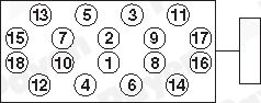 Комплект болтов головки цилидра PAYEN HBS042