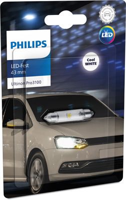 Лампа накаливания, фонарь освещения номерного знака PHILIPS 11866CU31B1