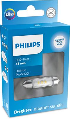 Лампа накаливания, oсвещение салона PHILIPS 11866WU60X1
