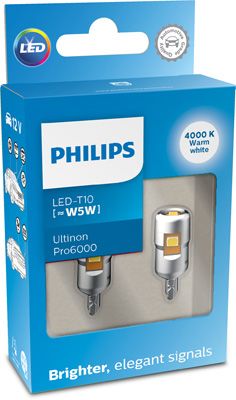 Лампа накаливания, фонарь освещения номерного знака PHILIPS 11961WU60X2