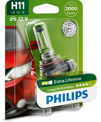 Лампа накаливания, фара дальнего света PHILIPS 12362LLECOB1