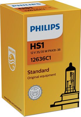 Лампа накаливания, фара дальнего света PHILIPS 12636C1