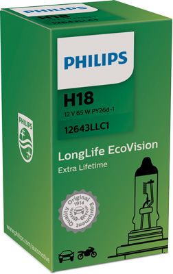 Лампа накаливания, фара дальнего света PHILIPS 12643LLC1