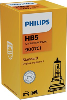 Лампа накаливания, фара дальнего света PHILIPS 9007C1