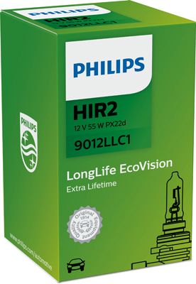 Лампа накаливания, фара дальнего света PHILIPS 9012LLC1
