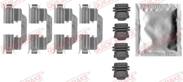 Комплектующие, колодки дискового тормоза QUICK BRAKE 1090012