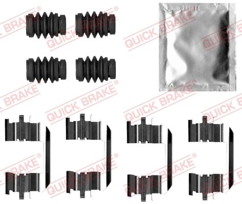 Комплектующие, колодки дискового тормоза QUICK BRAKE 1090035