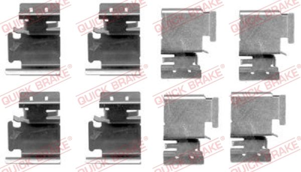 Комплектующие, колодки дискового тормоза QUICK BRAKE 1091298